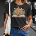 Vintage Book Lover Teacher Wildflowers Reading Read Graphic T-Shirt Gifts for Her Vintage Book Lover Teacher Wildflowers Reading Read Graphic T-Shirt Gifts for Her