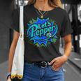 Volleyball Lets Pepper Comic Book Pop Art Teen Girls Cute T-Shirt Gifts for Her Volleyball Lets Pepper Comic Book Pop Art Teen Girls Cute T-Shirt Gifts for Her