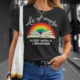 Wake Up Smarter Sleep With A Librarian Book Lover Bookworm T-Shirt Gifts for Her
