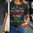 All I Want Is More Books & Reading Lover Ugly Christmas T-Shirt Gifts for Her All I Want Is More Books & Reading Lover Ugly Christmas T-Shirt Gifts for Her