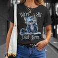 We'Re All Mad Here Cheshire Cat Alice Wonderland Book Kids T-Shirt Gifts for Her