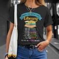 When You Enter This Library Book Reading Lover Reader T-Shirt Gifts for Her