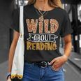 Wild About Reading Books Lovers Library Day English Teacher Men Women T-Shirt Gifts for Her Wild About Reading Books Lovers Library Day English Teacher Men Women T-Shirt Gifts for Her