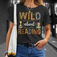 Wild About Reading Reading Books Lovers Reader Librarian T-Shirt Gifts for Her