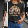 Wild About Reading Books Reader Lover Bookworm Librarian T-Shirt Gifts for Her Wild About Reading Books Reader Lover Bookworm Librarian T-Shirt Gifts for Her