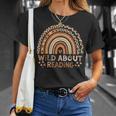 Wild About Reading Books Reader Lover Bookworm Library Day T-Shirt Gifts for Her