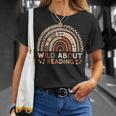 Wild About Reading Books Reader Lover Library Day Librarian T-Shirt Gifts for Her