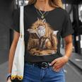 Wise Fox Reading A Book In Glasses T-Shirt Gifts for Her
