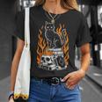 Witchy Creepy Goth Cat Skull Flames Occult Magic Books T-Shirt Gifts for Her Witchy Creepy Goth Cat Skull Flames Occult Magic Books T-Shirt Gifts for Her