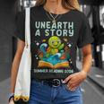 Women's Book Sea Turtle Summer Reading 2026 Unearth a Story T-Shirt Gifts for Her