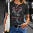 Women's DCC Mongo And Donut Face-Off With Kanji Gamer Series Book T-Shirt Gifts for Her Women's DCC Mongo And Donut Face-Off With Kanji Gamer Series Book T-Shirt Gifts for Her