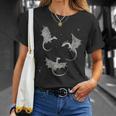 Women's Flying Dragon Fantasy Reader For Bookworm Book Lovers T-Shirt Gifts for Her