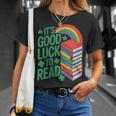 Women's Its Good Luck To Read Rainbow Reading Books T-Shirt Gifts for Her Women's Its Good Luck To Read Rainbow Reading Books T-Shirt Gifts for Her