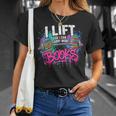 Women's I Lift So I Can Carry More Books Reader Librarian T-Shirt Gifts for Her Women's I Lift So I Can Carry More Books Reader Librarian T-Shirt Gifts for Her