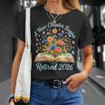 Women's New Chapter Begins Retired 2026 Watercolor Floral Book Women T-Shirt Gifts for Her Women's New Chapter Begins Retired 2026 Watercolor Floral Book Women T-Shirt Gifts for Her