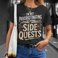 Women's Im Not Procrastinating Im Doing Side Quests Book Lover T-Shirt Gifts for Her Women's Im Not Procrastinating Im Doing Side Quests Book Lover T-Shirt Gifts for Her