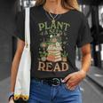 Women's Plant A Seed Read Summer Reading 2026 Teacher Librarian Book T-Shirt Gifts for Her