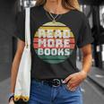 Women's Read More Books Retro Vintage Book Lover T-Shirt Gifts for Her Women's Read More Books Retro Vintage Book Lover T-Shirt Gifts for Her