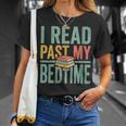 Women's I Read Past My Bedtime Book Lover T-Shirt Gifts for Her