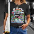 Women's Reading Colors Our World Rainbow Books Kids T-Shirt Gifts for Her