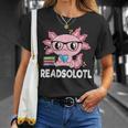 Women's Readsolotl Axolotl Book Lover Reading Women Girls Kids T-Shirt Gifts for Her