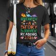 Women's Unearth A Story Summer Reading Program 2026 Dinosaur Book T-Shirt Gifts for Her Women's Unearth A Story Summer Reading Program 2026 Dinosaur Book T-Shirt Gifts for Her