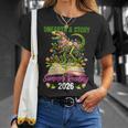 Women's Unearth A StoryRex Reading Book Floral Summer Reading T-Shirt Gifts for Her Women's Unearth A StoryRex Reading Book Floral Summer Reading T-Shirt Gifts for Her