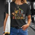 Women's Wild About Reading Book Animal Children's Book Lover Teacher T-Shirt Gifts for Her Women's Wild About Reading Book Animal Children's Book Lover Teacher T-Shirt Gifts for Her