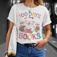 100 Days In The Books Goose Reading 100th Day Of School T-Shirt Gifts for Her