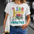 100 Days Smarter Teacher Student Books 100th Day Of School For Men Women Kids T-Shirt Gifts for Her