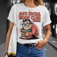 Anti Social Book Club Vintage Retro Reader Art T-Shirt Gifts for Her