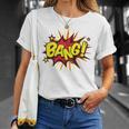 BANG Pop Art Comic Book Speech Bubbles Street Graffiti Art T-Shirt Gifts for Her BANG Pop Art Comic Book Speech Bubbles Street Graffiti Art T-Shirt Gifts for Her