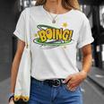 BOING Pop Art Comic Book Speech Bubbles Street Graffiti Art T-Shirt Gifts for Her BOING Pop Art Comic Book Speech Bubbles Street Graffiti Art T-Shirt Gifts for Her