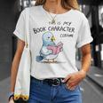 This Is My Book Character Costume I Pigeon Reading Tee T-Shirt Gifts for Her