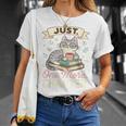 Book Lover Cute Cat Coffee Just 1 More Chapter Cozy Reading T-Shirt Gifts for Her