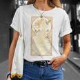 Book Lover Girl Librarian Between The Pages She Lives Premium Tri-Blend T-Shirt Gifts for Her