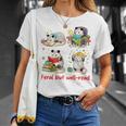 Book Lover Opossum Reading Squad Bookish Feral But Well-Read T-Shirt Gifts for Her