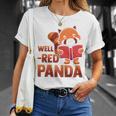 Book Nerd Well Red Panda Cute Bear Book Nerd Zookeeper T-Shirt Gifts for Her