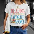 Book Reading Reading Is My Favorite Sport Raglan Baseball Tee T-Shirt Gifts for Her Book Reading Reading Is My Favorite Sport Raglan Baseball Tee T-Shirt Gifts for Her