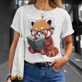 Book Reading Red Panda Reader Animal Cute Red Panda Premium Tri-Blend T-Shirt Gifts for Her Book Reading Red Panda Reader Animal Cute Red Panda Premium Tri-Blend T-Shirt Gifts for Her