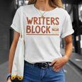 Book Writer Author Writers Block Book Writing Novelist Premium Tri-Blend T-Shirt Gifts for Her
