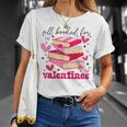 All Booked For Valentines Book Lovers Pink Valentine's Day T-Shirt Gifts for Her