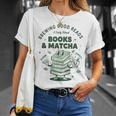 Books And Matcha Brewing Good Reads Matcha Tea T-Shirt Gifts for Her Books And Matcha Brewing Good Reads Matcha Tea T-Shirt Gifts for Her
