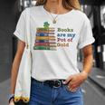 Books Are My Pot Of Gold St Patricks Day Bookworm Reader T-Shirt Gifts for Her