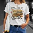 Books Are My Therapy Vintage Book Lover Daisy Art T-Shirt Gifts for Her Books Are My Therapy Vintage Book Lover Daisy Art T-Shirt Gifts for Her