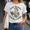 Born To Read Forced To Work Bibliophiles Book Lover T-Shirt Gifts for Her