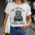 Buy Me Books And Tell Me To STFUATTDLAGG Outfits Spicy Smutty Book Reader You Had Me At Trigger Warning T-Shirt Gifts for Her
