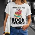 I Can't Hear You I Am a Book Dragon Reading Book T-Shirt Gifts for Her I Can't Hear You I Am a Book Dragon Reading Book T-Shirt Gifts for Her