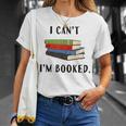 I Can't I'm Booked Book Lover Reading Club Librarianfunny T-Shirt Gifts for Her I Can't I'm Booked Book Lover Reading Club Librarianfunny T-Shirt Gifts for Her