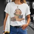Capybara Reading a Book Cute Reading For Boys Girls Premium Tri-Blend T-Shirt Gifts for Her